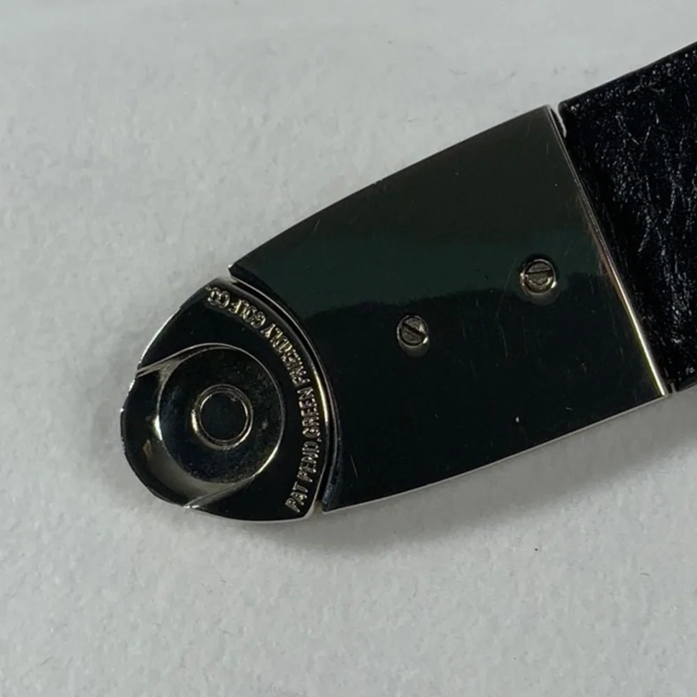 Green Friendly Golf Company Golf Belt Divot Tool Leather Black Size 40 NWOT